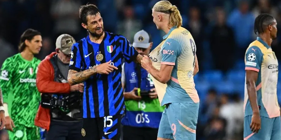 Francesco Acerbi Jinakan Erling Haaland di Etihad Stadium